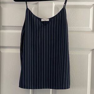 Babaton Navy and White Striped Camisole